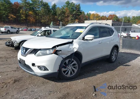 2014 Nissan Rogue Sl z USA, uszkodzony, nr VIN 5N1AT2MV4EC770538
